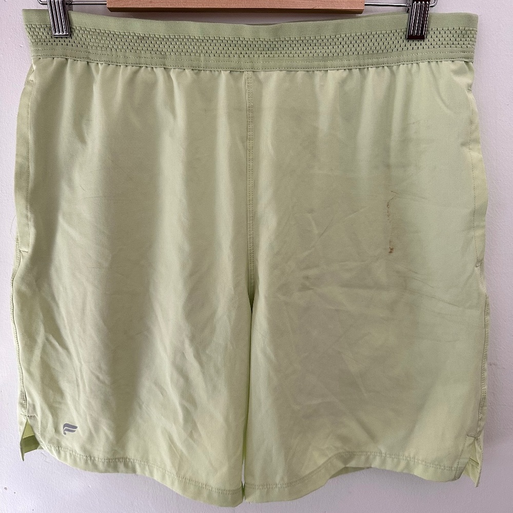 Fabletics Lime Green Running Shorts - Medium
